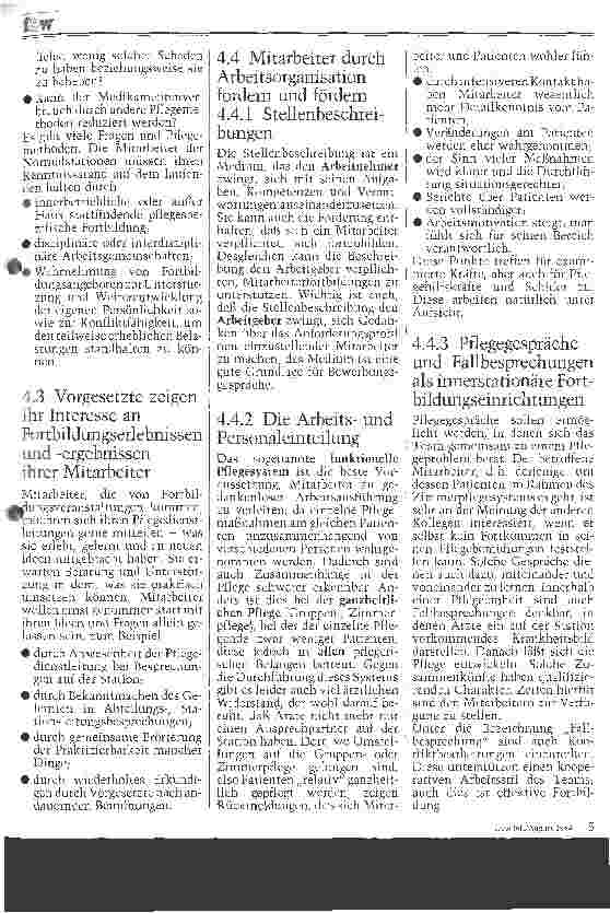 Vorschauseite 4: Nadelöhr - Qualifikation im Pflegedienst