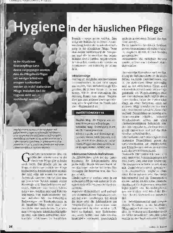 Vorschauseite 1: Hygiene in der häuslichen Pflege