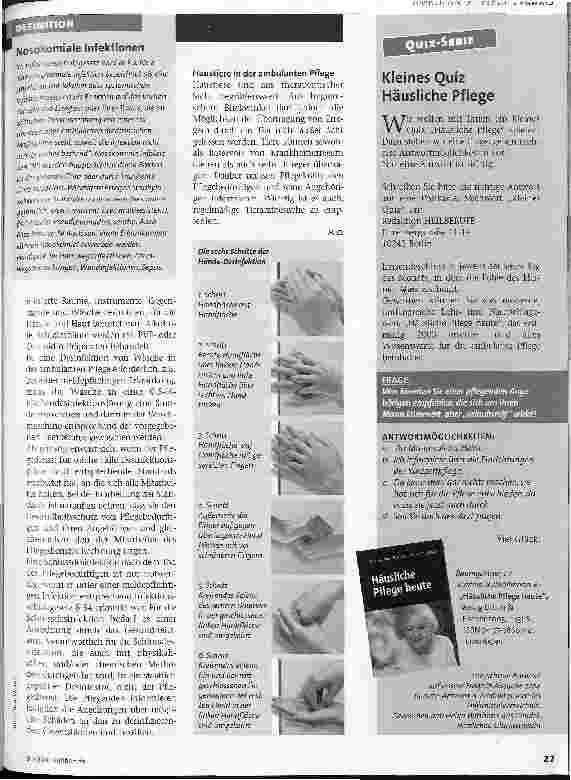 Vorschauseite 2: Hygiene in der häuslichen Pflege