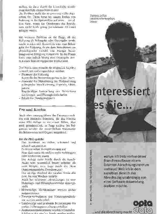 Vorschauseite 2: Schwierige Entscheidung: PEG - ja oder nein?