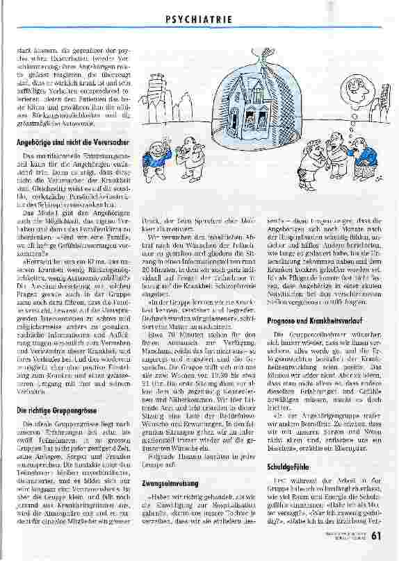 Vorschauseite 3: Angehörige einmal im Mittelpunkt Aufbau und Erfahrungen von Angehörigengruppen