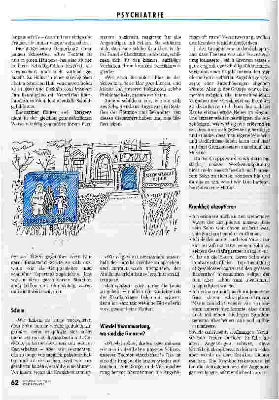 Vorschauseite 4: Angehörige einmal im Mittelpunkt Aufbau und Erfahrungen von Angehörigengruppen