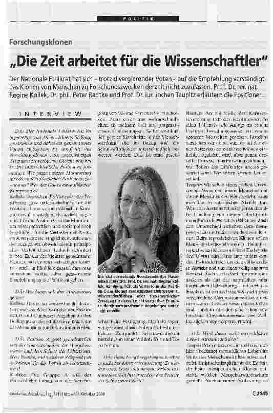 Vorschauseite 1: Die Zeit arbeitet für die Wissenschaftler