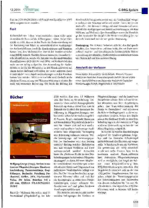 Vorschauseite 5: Deutsche Kodierrichtlinien (DKR) für das G-DRG-System 2015