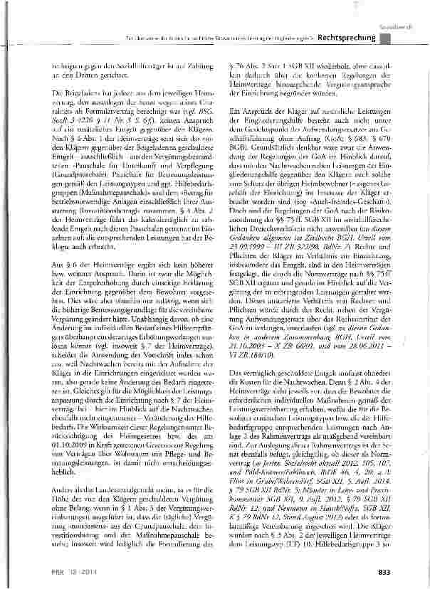 Vorschauseite 5: Zur Übernahme der Kosten für nächtliche Sitzwachen als Leistung der EingliederungshilfeSCB XII § 19 Abs. 3, § 53, § 54 Abs. 1 Satz 1; SGB IX § 55 Abs. 2 Nr. 6