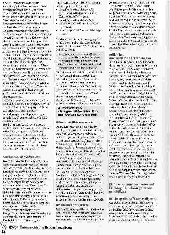 Vorschauseite 5: Schwangerschaft und Rheuma