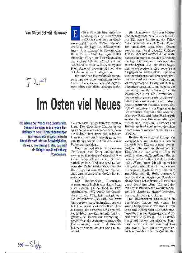 Vorschauseite 1: Im Osten viel Neues