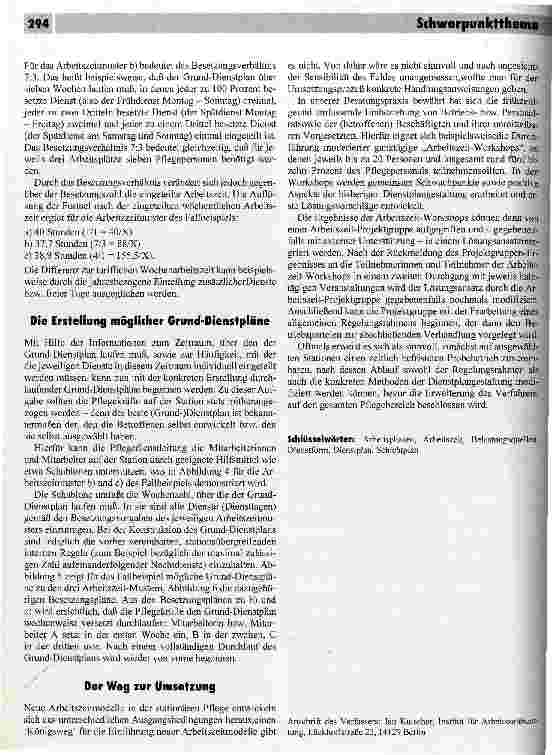Vorschauseite 4: Zwischen Dienst und Schichtplan