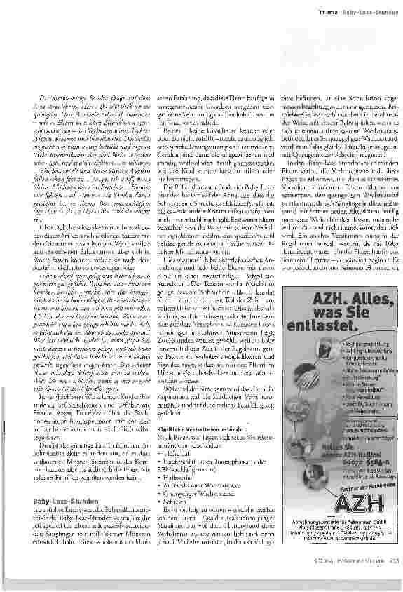 Vorschauseite 3: Baby-Lese-Stunden: Ein interaktiver Ansatz zur Kommunikation mit Schreikindern