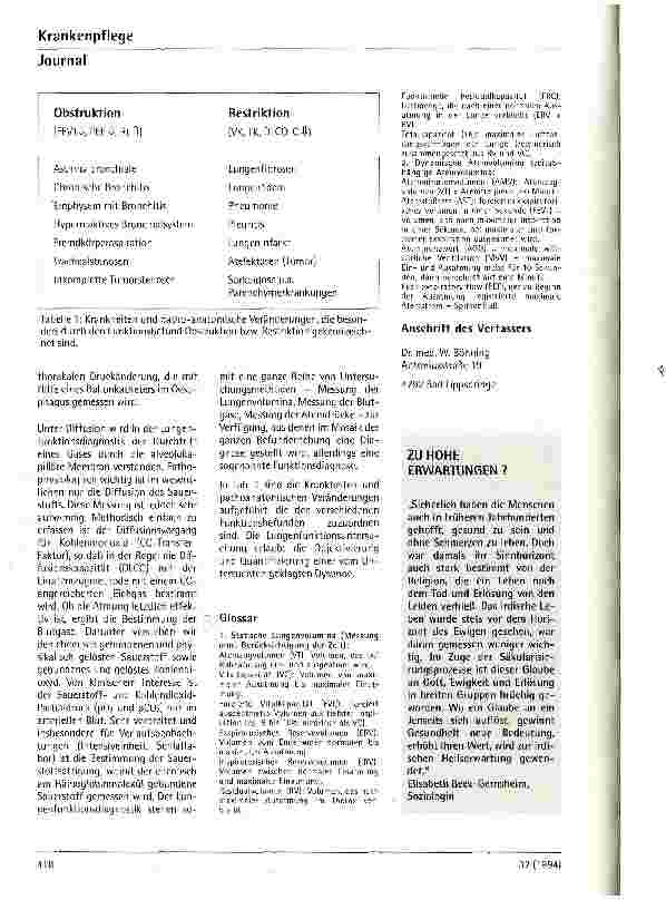 Vorschauseite 3: Welche Aussagen sind mit der Lungenfunktionsdiagnostik möglich?