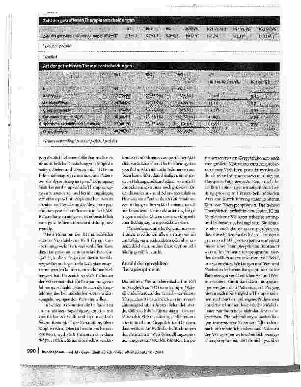 Vorschauseite 6: Partizipative Entscheidungsfindung (PEF) mit chronischen SchmerzpatientenDer Patient als Partner im medizinischen Entscheidungsprozess