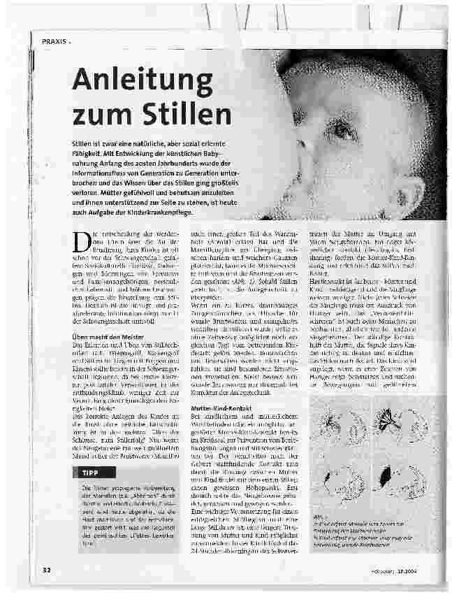 Vorschauseite 1: Anleitung zum Stillen