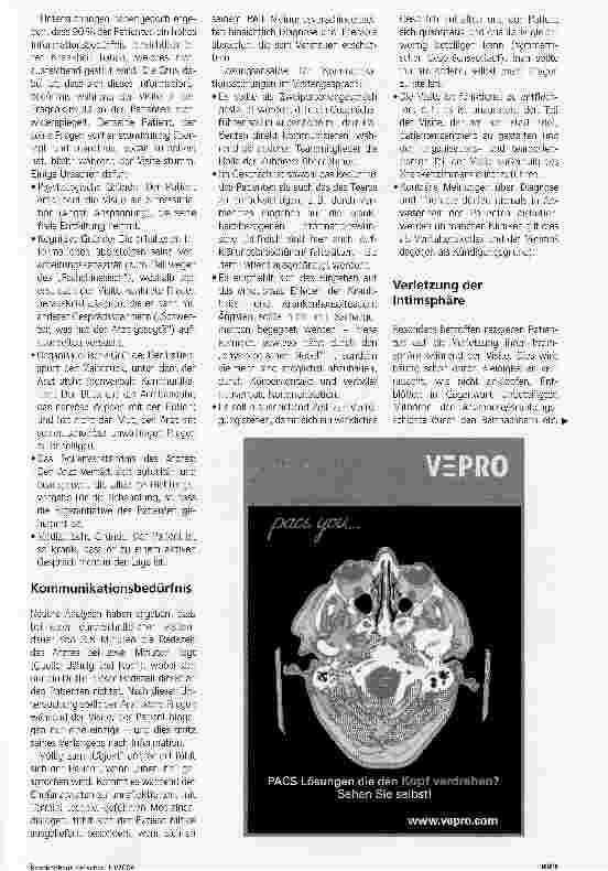 Vorschauseite 2: Die Visite. Herzstück der Kundenzufriedenheit und Kern der Produktionsplanung