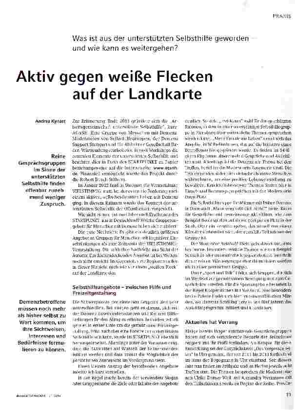 Vorschauseite 2: Aktiv gegen weiße Flecken auf der Landkarte