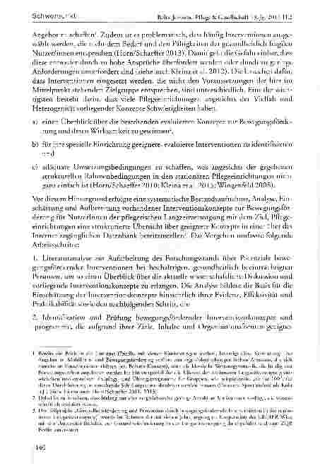 Vorschauseite 3: Konzepte zur Bewegungsförderung in der Langzeitversorgung - Eine Orientierungshilfe für stationäre Pflegeeinrichtungen