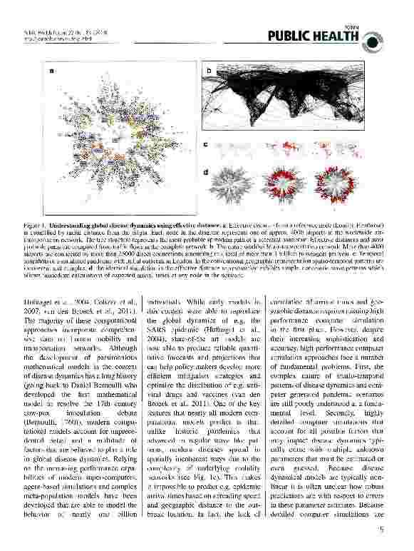 Vorschauseite 2: Understanding and predicting the global spread of emergent infectious diseases