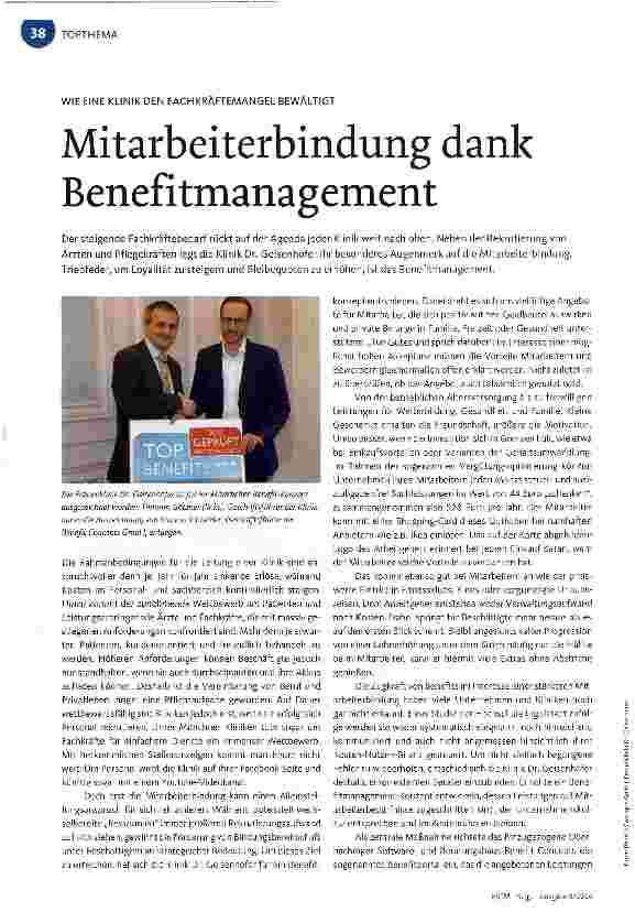 Vorschauseite 1: Mitarbeiterbindung dank Benefitmanagement