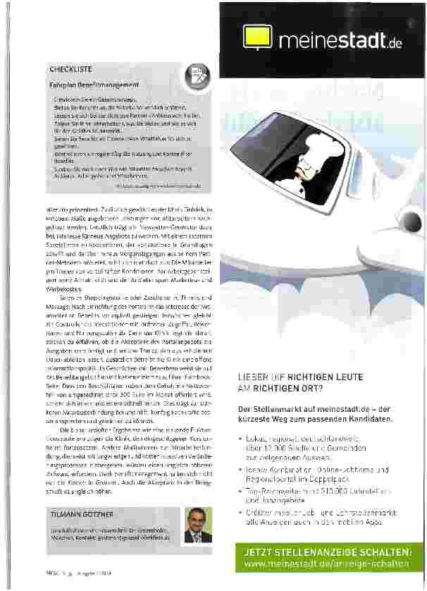 Vorschauseite 2: Mitarbeiterbindung dank Benefitmanagement