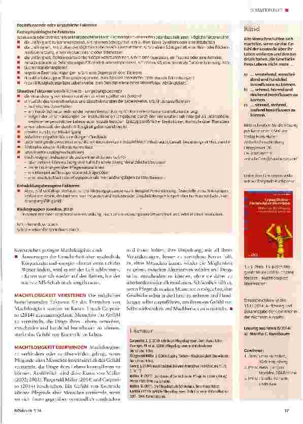 Vorschauseite 2: Machtlosigkeit erkennen, verstehen und überwinden
