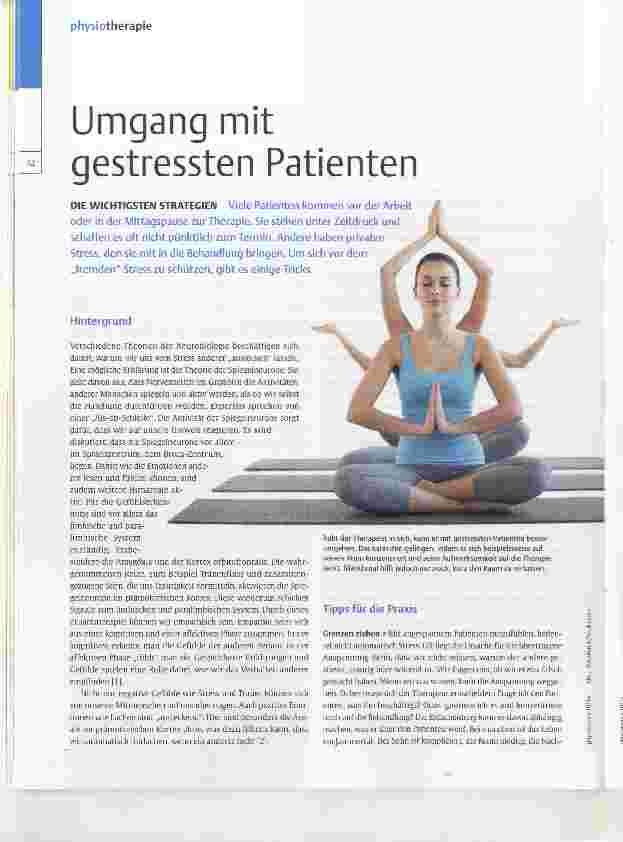 Vorschauseite 1: Umgang mit gestressten Patienten