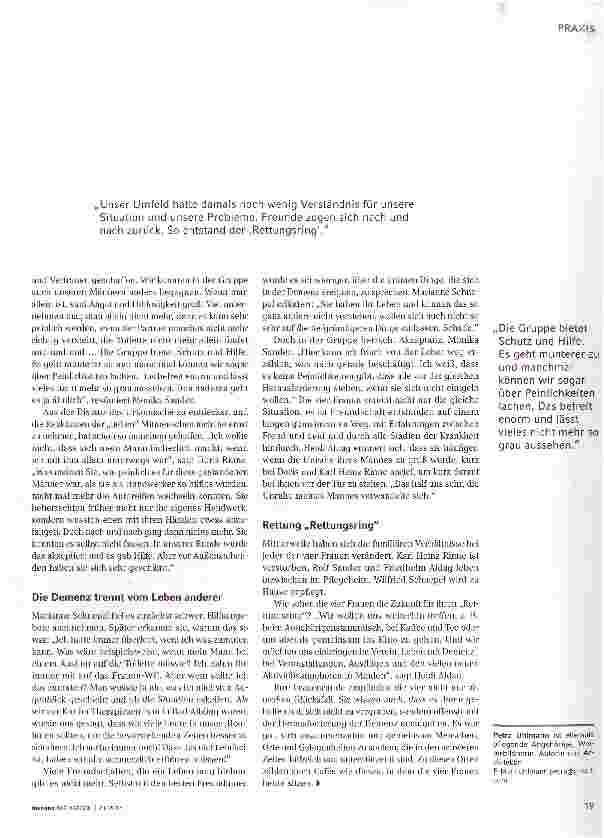 Vorschauseite 4: Vier Frauen, vier Männer und die Demenz