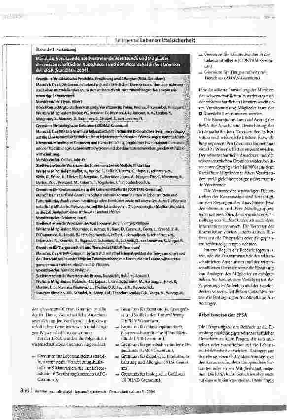 Vorschauseite 5: Aufgaben und Funktion der Europäischen Behörde für Lebensmittelsicherheit