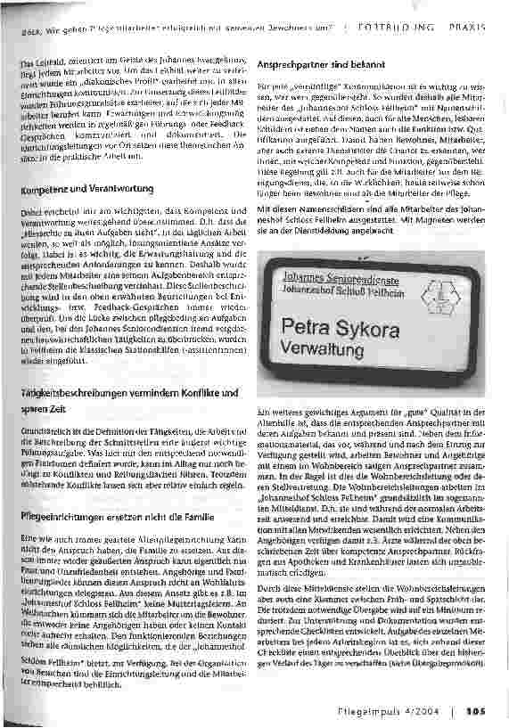 Vorschauseite 4: Wie gehen Pflegemitarbeiter erfolgreich mit dementen Bewohnern um - oder wie kann das Management die Mitarbeiter in der Tagesarbeit unterstützen?