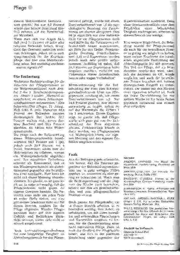 Vorschauseite 5: Abtreibung - Konfliktfeld in der Pflege (2)