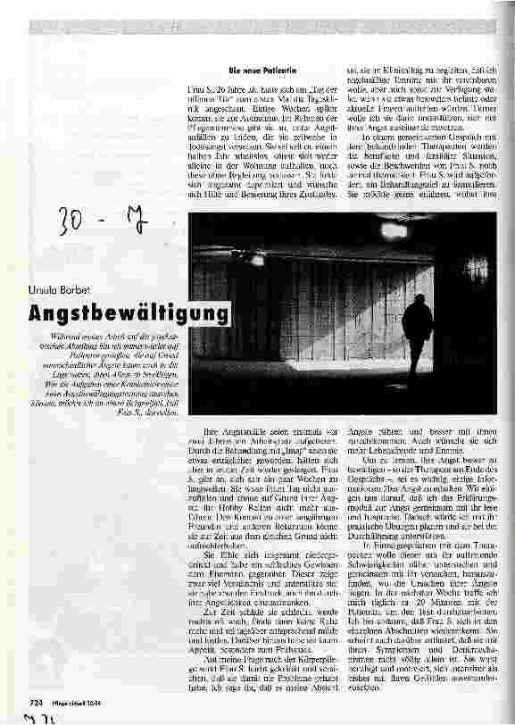 Vorschauseite 1: Angstbewältigung