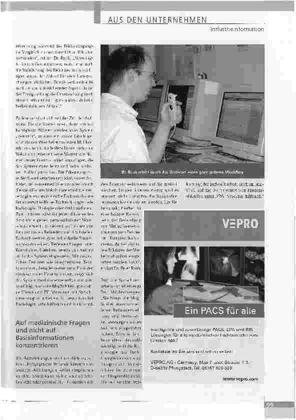 Vorschauseite 2: WORKFLOW-OPTIMIERUNG UND KOSTENREDUZIERUNG IN DER RADIOLOGIE