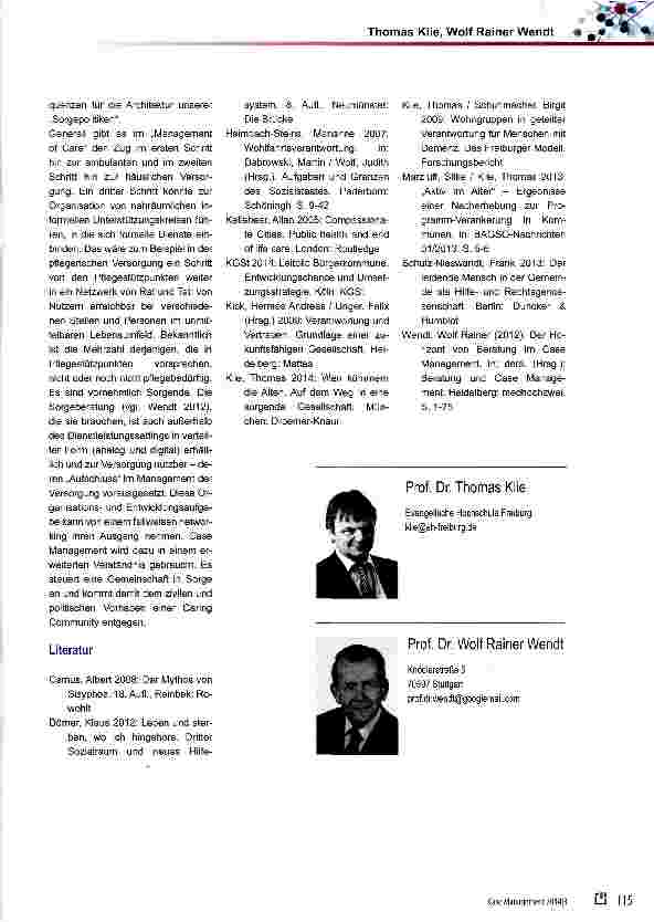 Vorschauseite 5: Caring Community und das Management von Versorgung