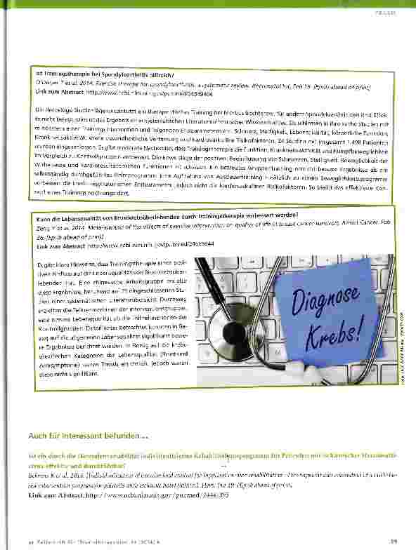 Vorschauseite 4: Evidenz-Update für die Physiotherapie