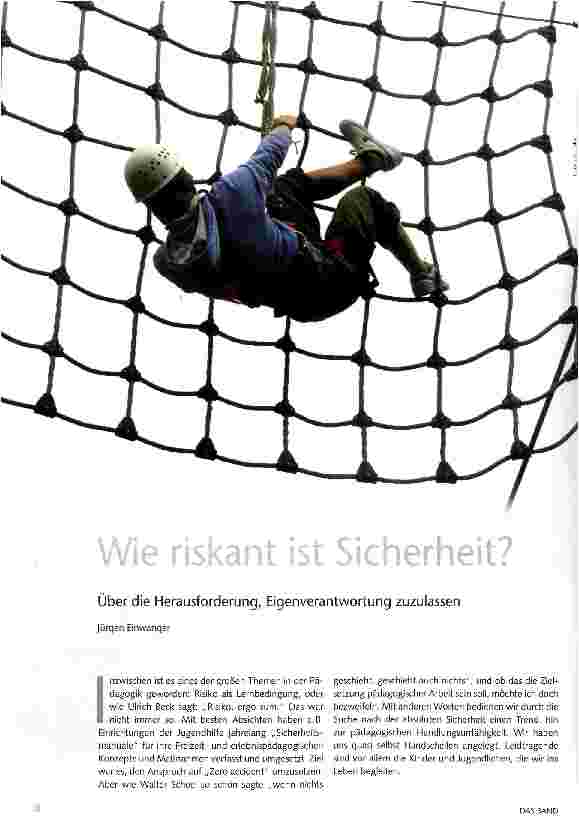 Vorschauseite 1: Wie riskant ist Sicherheit?
