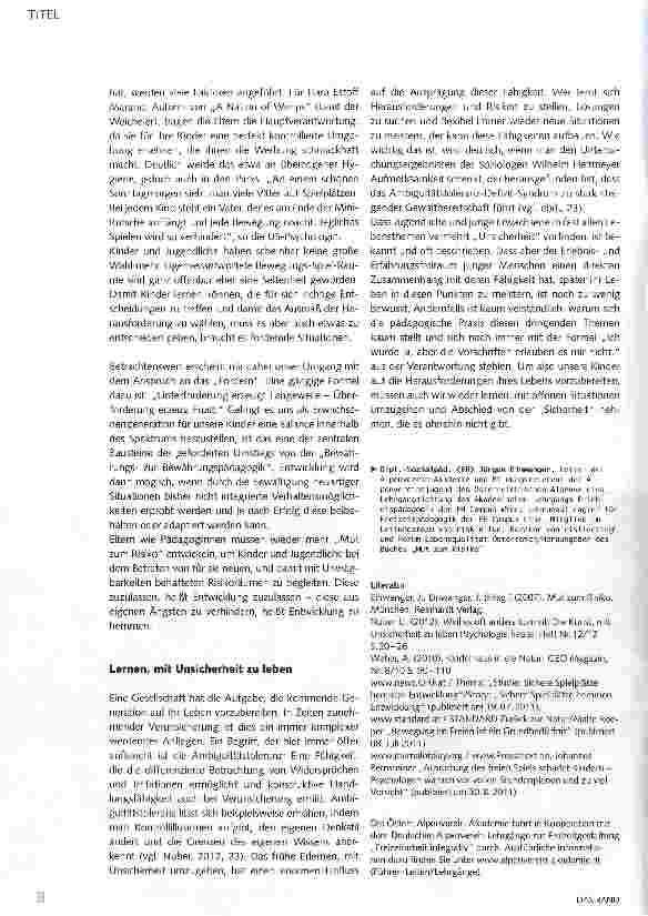 Vorschauseite 5: Wie riskant ist Sicherheit?