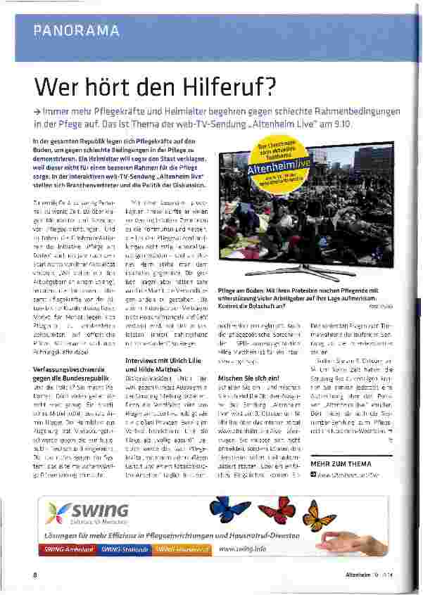 Vorschauseite 1: Wer hört den Hilferuf?