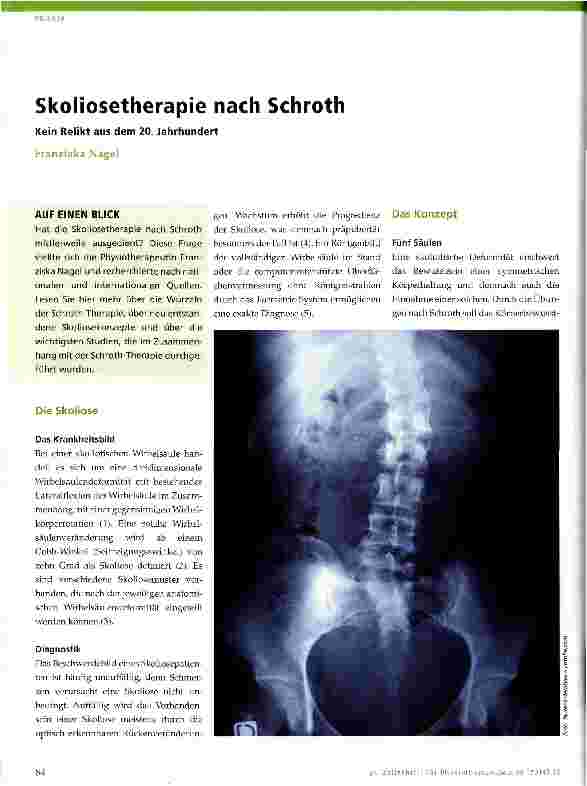 Vorschauseite 1: Skoliosetherapie nach Schroth