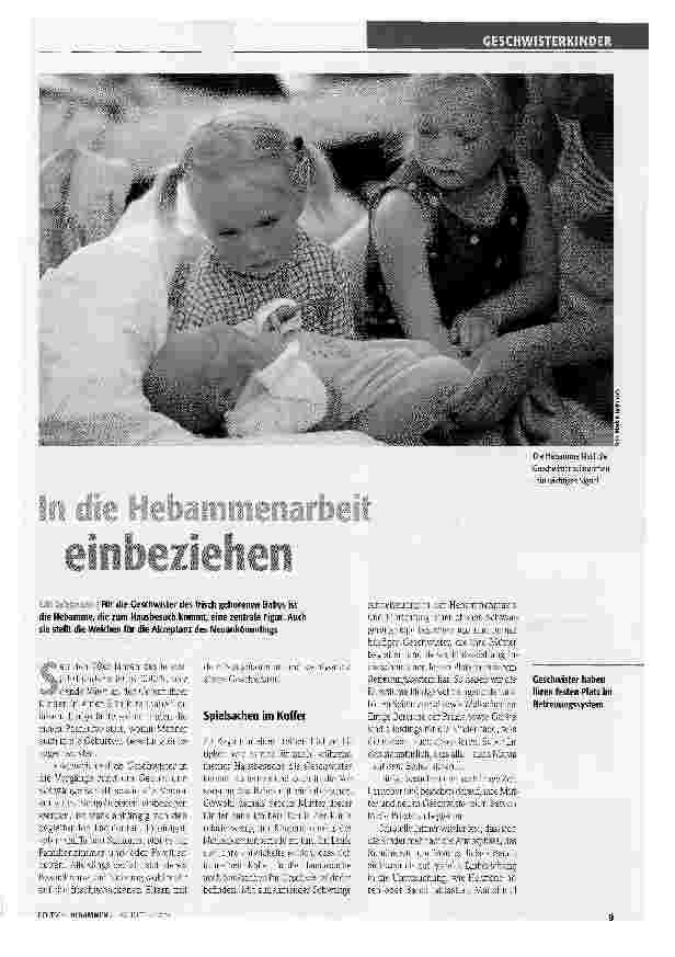 Vorschauseite 1: In die Hebammenarbeit einbeziehen