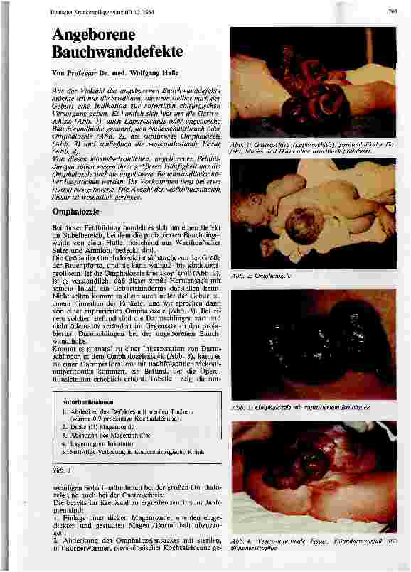 Vorschauseite 1: Angeborene Bauchwanddefekte