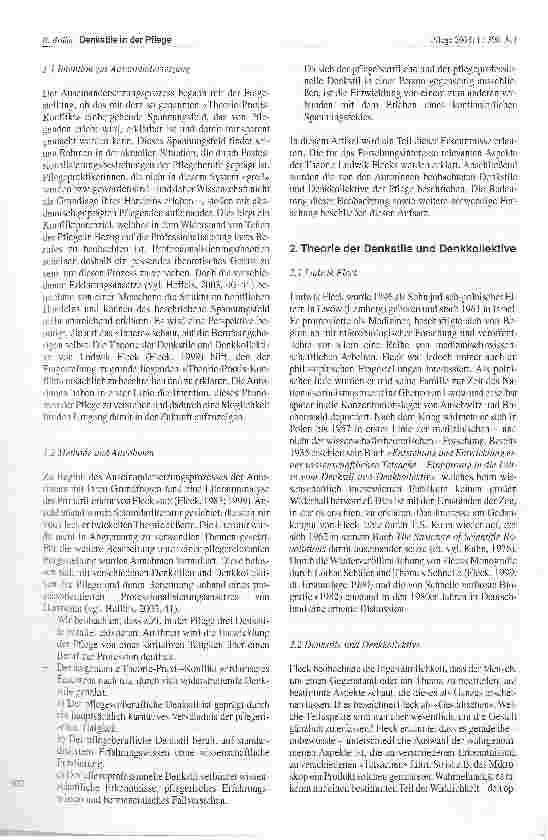Vorschauseite 2: Denkstile in der Pflege