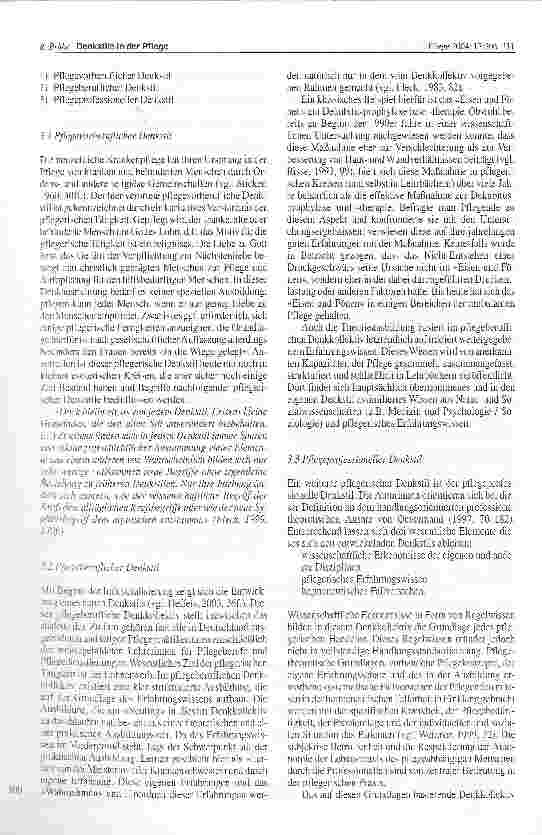 Vorschauseite 4: Denkstile in der Pflege