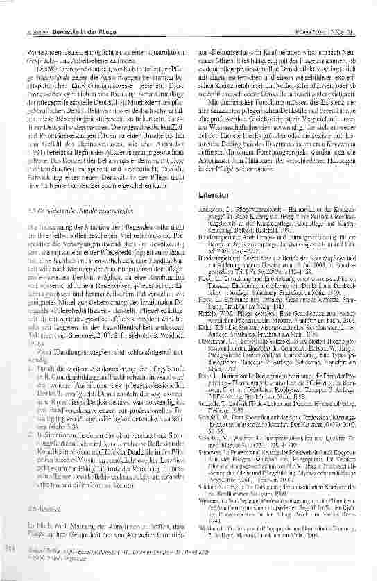 Vorschauseite 5: Denkstile in der Pflege