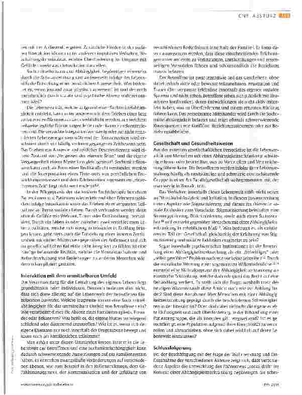 Vorschauseite 2: Social drift im Kontext einer Abhängigkeitserkrankung