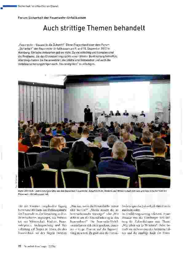 Vorschauseite 1: Auch strittige Themen behandelt