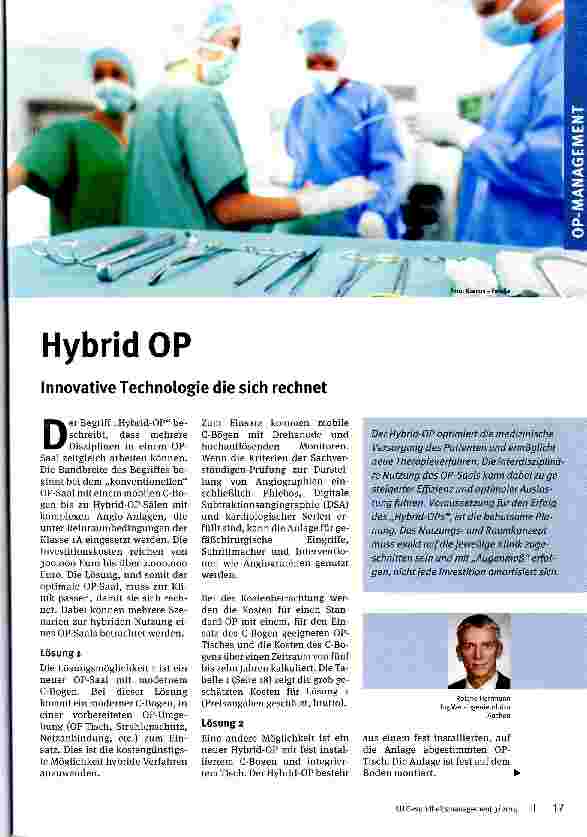 Vorschauseite 1: Hybrid OPInnovative Technologie die sich rechnet