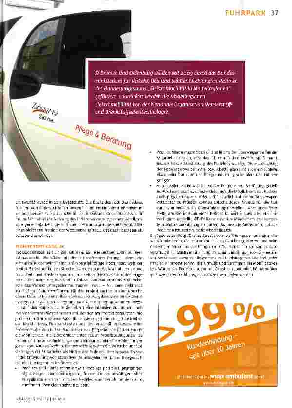 Vorschauseite 4: Pflege fahrt auf E-Fahrzeuge ab