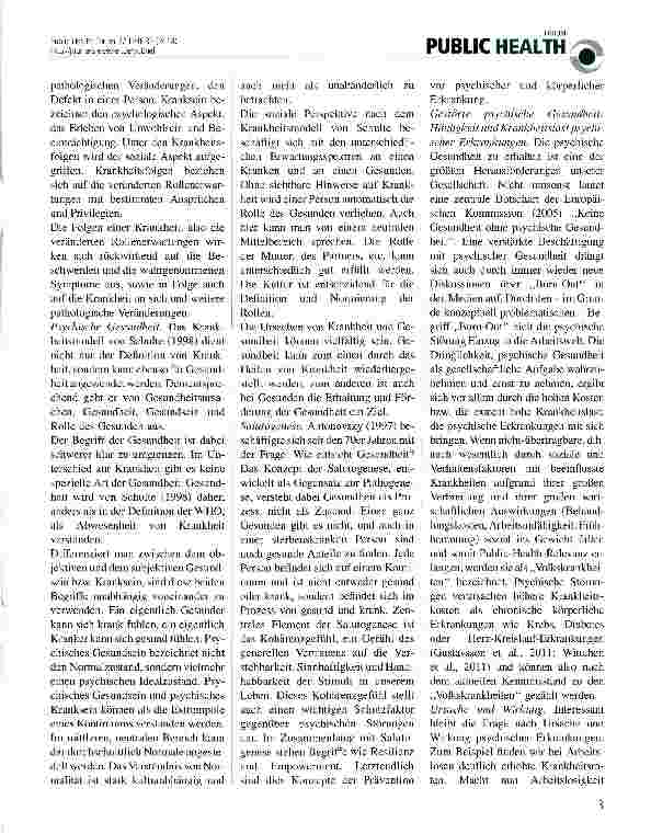 Vorschauseite 2: Psychische Gesundheit: Definition und Relevanz