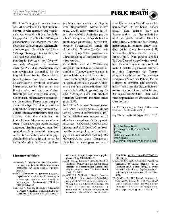 Vorschauseite 4: Psychische Gesundheit: Definition und Relevanz
