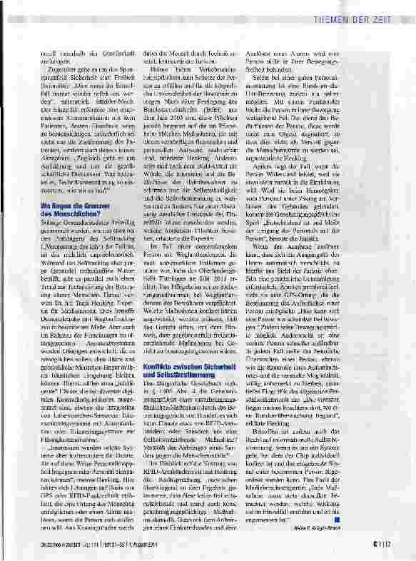 Vorschauseite 2: Der überwachte Patient