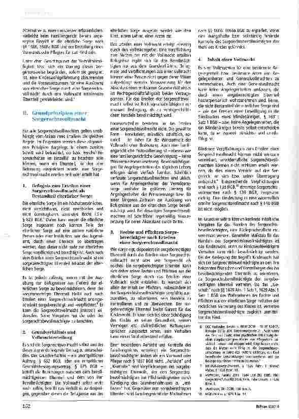 Vorschauseite 2: Sorgerechtsvollmacht bei rechtlicher Betreuung