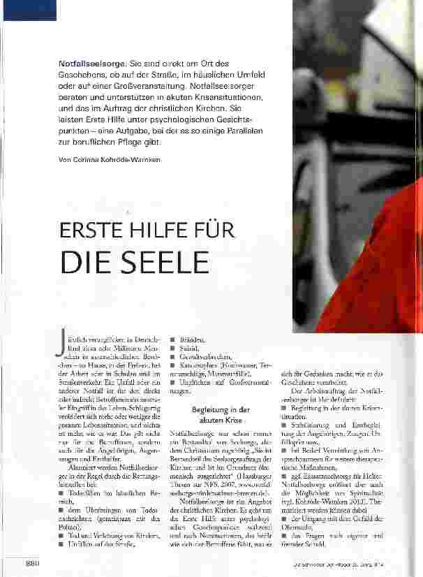 Vorschauseite 1: ERSTE HILFE FÜR DIE SEELE